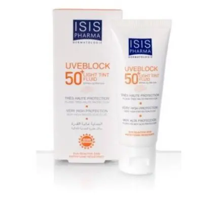 Isispharma UVEBLOCK 50+ Ecran Fluide Teinte Légère 40 ml