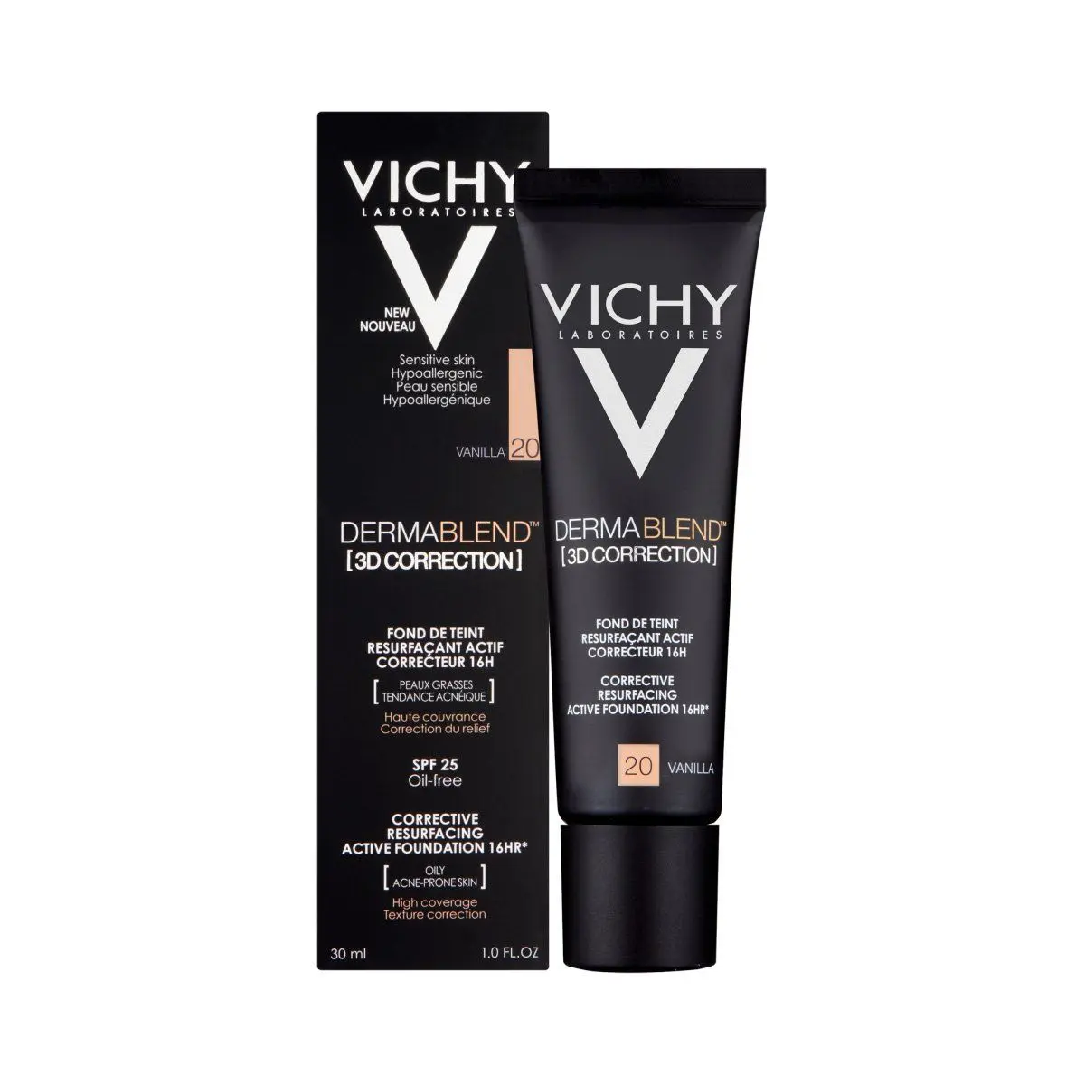 Vichy Dermablend Fond de teint 3D Correction 20 VANILLA 30 ml – Image 1