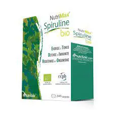 NUTRIMAX GRAND MODEL SPIRULINE 100% BIO, 240 COMPRIMÉS – Image 1