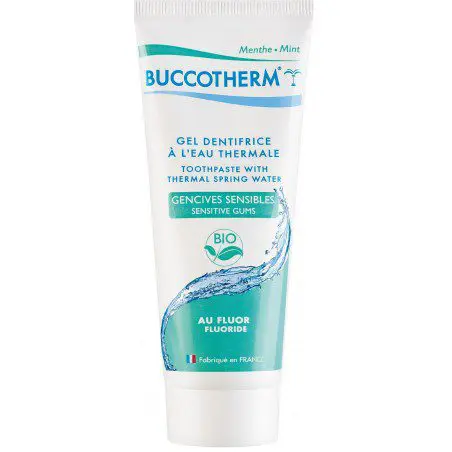 buccotherm-gel-dentifrice-gencives-sensibles-avec-fluor-certifie-bio BUCCOTHERM GEL DENTIFRICE GENCIVES SENSIBLES AVEC FLUOR CERTIFIÉ BIO 75ML – Image 1