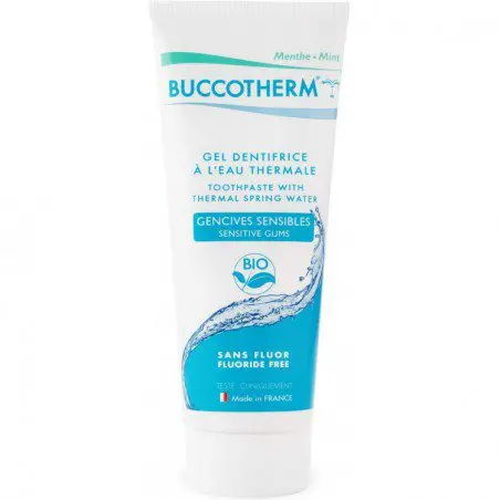 BUCCOTHERM GEL DENTIFRICE GENCIVES SENSIBLES SANS FLUOR CERTIFIÉ BIO 75ML – Image 1