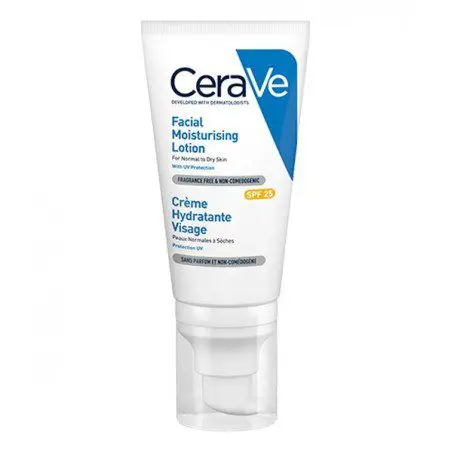 cerave-creme-hydratante-visage-peaux-normales-a-seches-spf25-52ml CERAVE CREME HYDRATANTE VISAGE PEAUX NORMALES A SECHES SPF30 52ML – Image 1