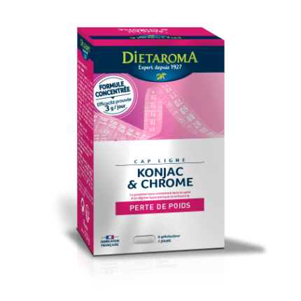 DIETAROMA CAPLIGNE KONJAC & CHROME 60 COMPRIMÈS