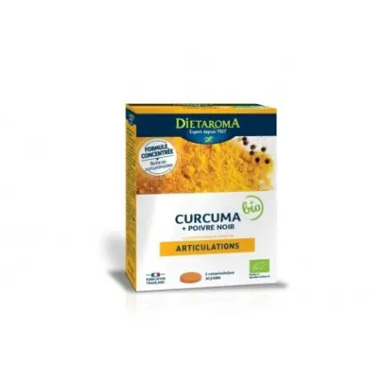 DIETAROMA CURCUMA & POIVRE NOIR BIO - 60 COMPRIMÉS
