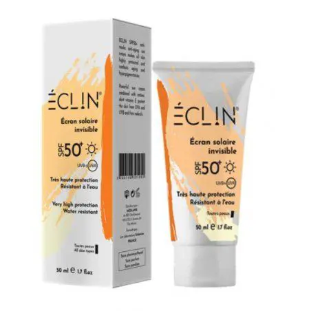 eclin-creme-solaire-invisible-spf50-50ml ECLIN CRÈME SOLAIRE INVISIBLE SPF50+ (50ML) – Image 1