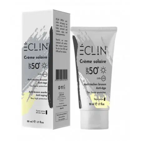 Eclin crème solaire SPF50+ anti taches brunes et anti-âge – Image 1