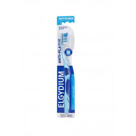 elgydium-bad-anti-plaque-souple ELGYDIUM Brosse à dents ANTI-PLAQUE SOUPLE – Image 1