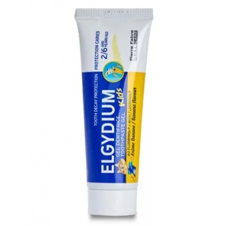 elgydium-dentifrice-banane-2-6-ans ELGYDIUM DENTIFRICE BANANE 2- 6 ANS – Image 1
