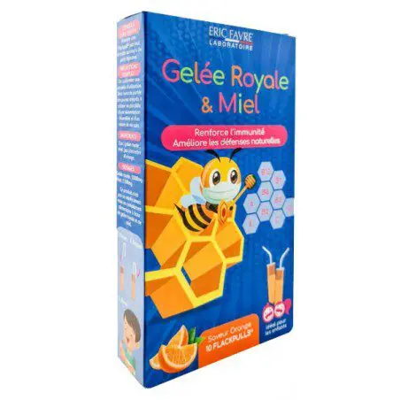 ERIC FAVRE GELÉE ROYALE ET MIEL 10 AMPOULES – Image 1