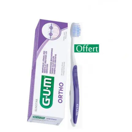 GUM DENTIFRICE SPECIAL ORTHO ACHETE + BROSSE A DENT ORTHO OFFERTE