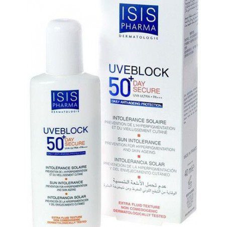 isis-pharma-uveblock-50day-secure-40ml ISIS PHARMA UVEBLOCK 50+DAY SECURE (40ML) – Image 1