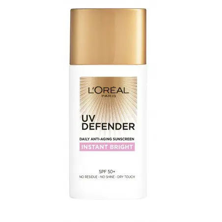 L'OREAL PARIS UV DEFENDER - PHOTOPROTECTION QUOTIDIENNE ILLUMINANTE À LA VITAMINE B3 SPF 50+ INSTANT BRIGHT – Image 1