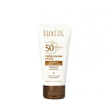 luxeol-creme-solaire-visage-spf-50-50ml LUXÉOL CRÈME SOLAIRE VISAGE SPF 50 - 50ML – Image 1