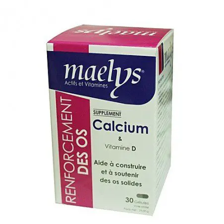 maelys-calcium-vitamine-d-30-gelules MAELYS CALCIUM & VITAMINE D 30 GÉLULES – Image 1