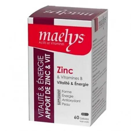 MAELYS ZINC & VITAMINES B VITALITÉ 30 GÉLULES – Image 1
