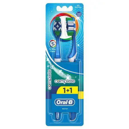 oral-b-brosse-complete-5-way-clean-40-medium-1-offert- ORAL B BROSSE COMPLETE 5 WAY CLEAN 40 MEDIUM + 1 OFFERT – Image 1