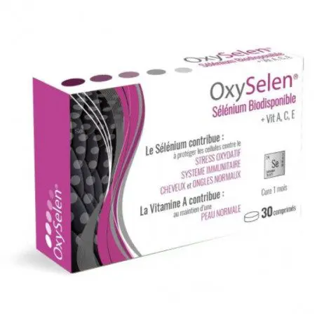 oxyselen-selenium-biodisponible-vitamine-ace-30-comprimes OXYSELEN SELENIUM BIODISPONIBLE VITAMINE A,C,E 30 COMPRIMES – Image 1