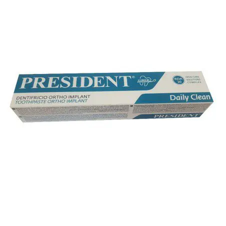 PRESIDENT DAILY CLEAN DENTIFRICE ORTHO IMPLANT 75 ML – Image 1
