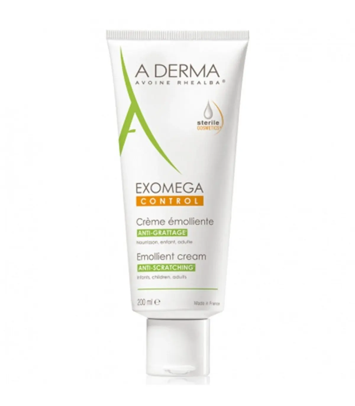 A-DERMA-EXOMEGA-CONTROL-CREME-EMOLLIENTE-200ML A-DERMA EXOMEGA CONTROL CREME EMOLLIENTE 200ML – Image 1