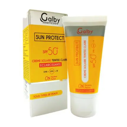 Galby sun protect écran solaire teinte claire SPF50+