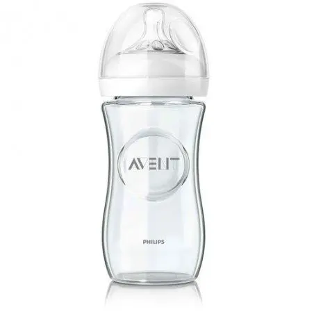 avent-biberon-natural-en-verre-anti-colique-1m-240-ml AVENT BIBERON NATURAL EN VERRE 240 ML – Image 1