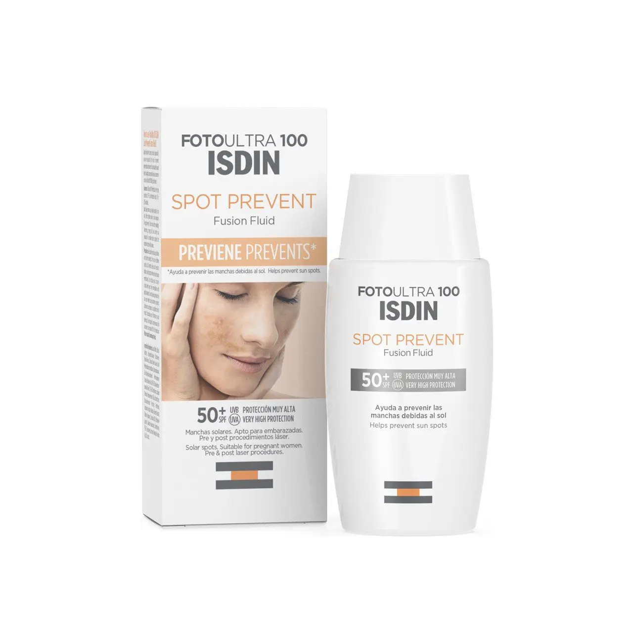ISDIN FOTOULTRA 100 SPOT PREVENT FUSION FLUID SOLAIRE Spf50 – Image 1