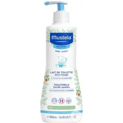 MUSTELA LAIT DE TOILETTE 500 ML SANS RINÇAGE