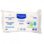 MUSTELA LINGETTES DE COTON BIO À L'EAU CERTIFIÉES BIO 60 PIÉCES