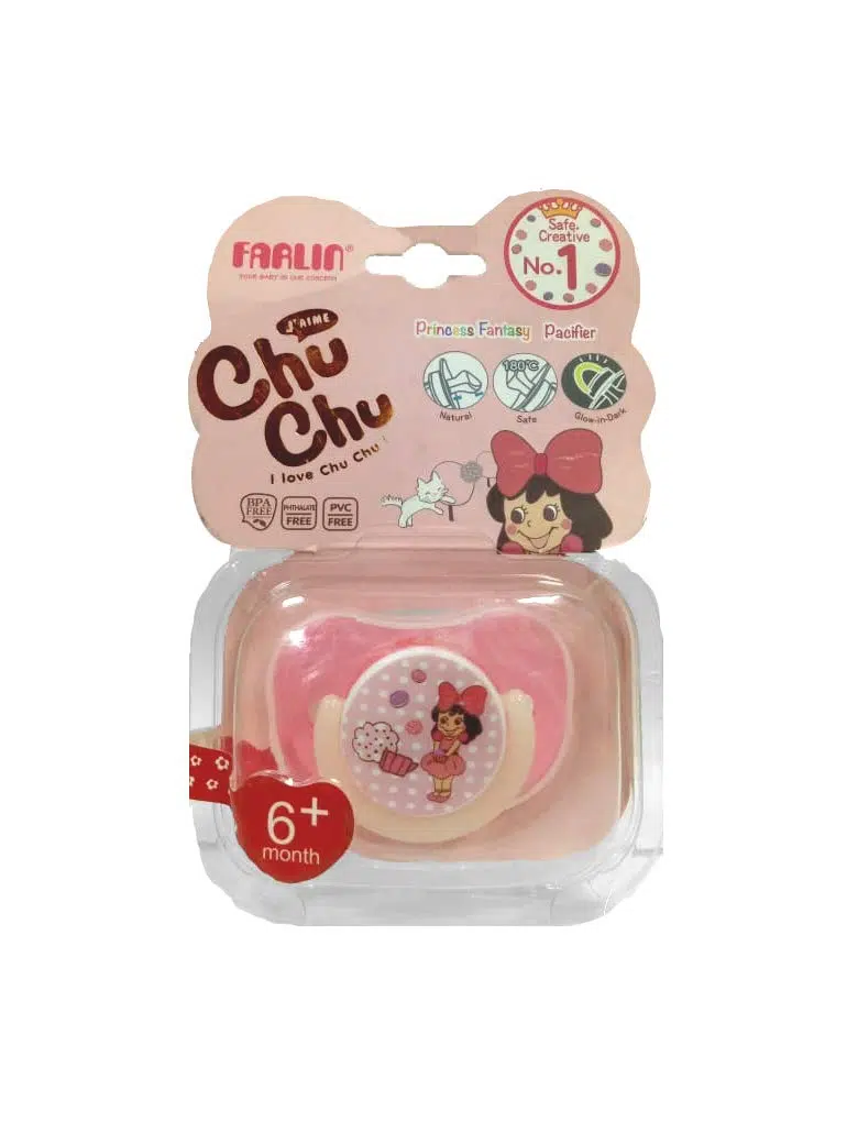 FARLIN SUCETTE CHU CHU 6M+ AVEC CAPUCHON – Image 1