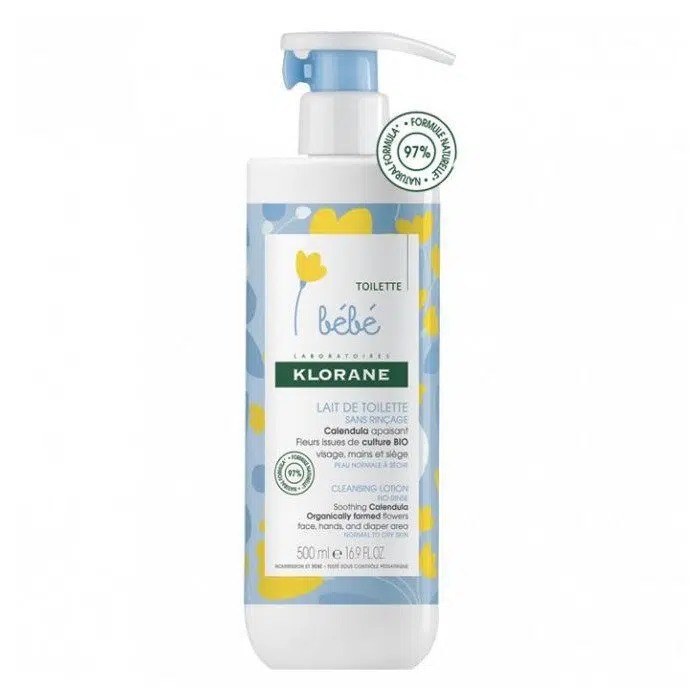 KLORANE Lait de toilette sans rinçage 500ML – Image 1
